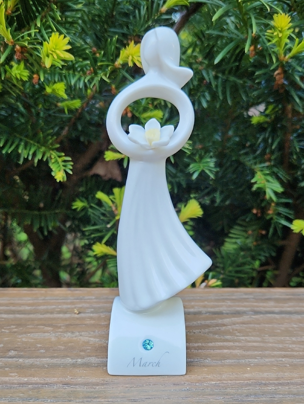 Enesco 2008 Figurine with Flower Accent - "Love And Affection" MARCH